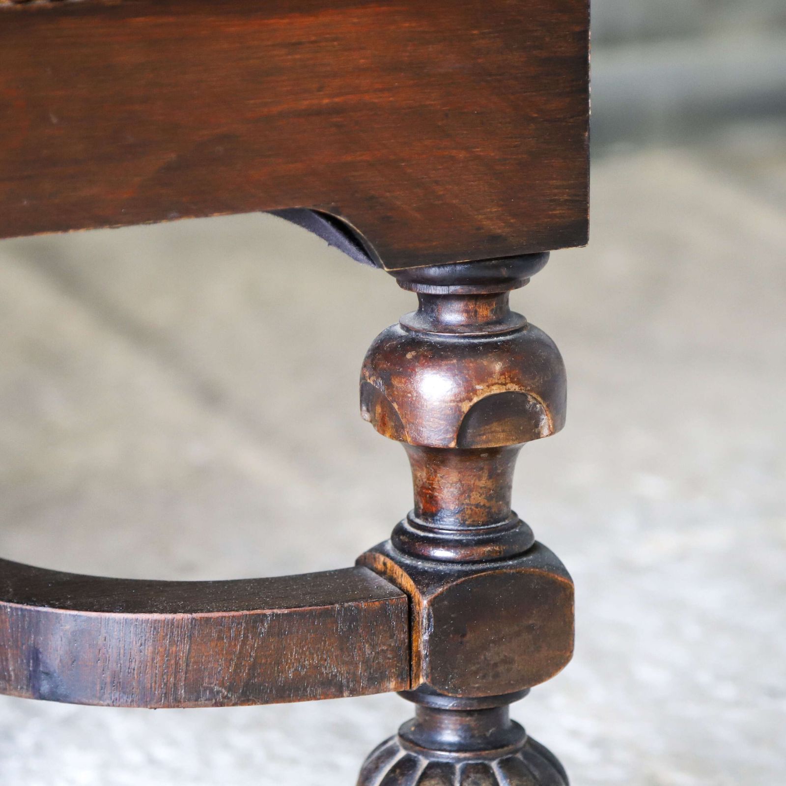 Mid‑19th‑Century English Carolean Style Wing Armchair With Provenance photo vintage