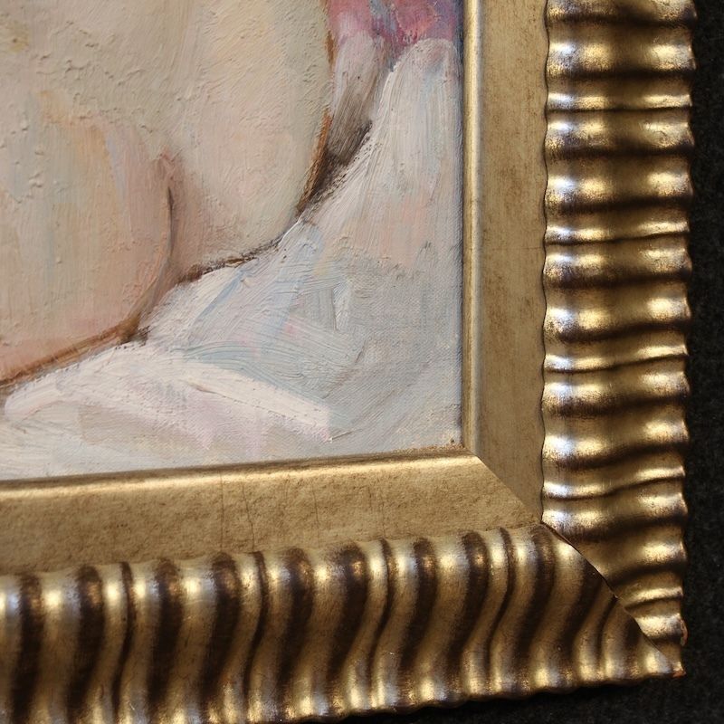 photo for sale 20th Century French Signed Female Nude Painting