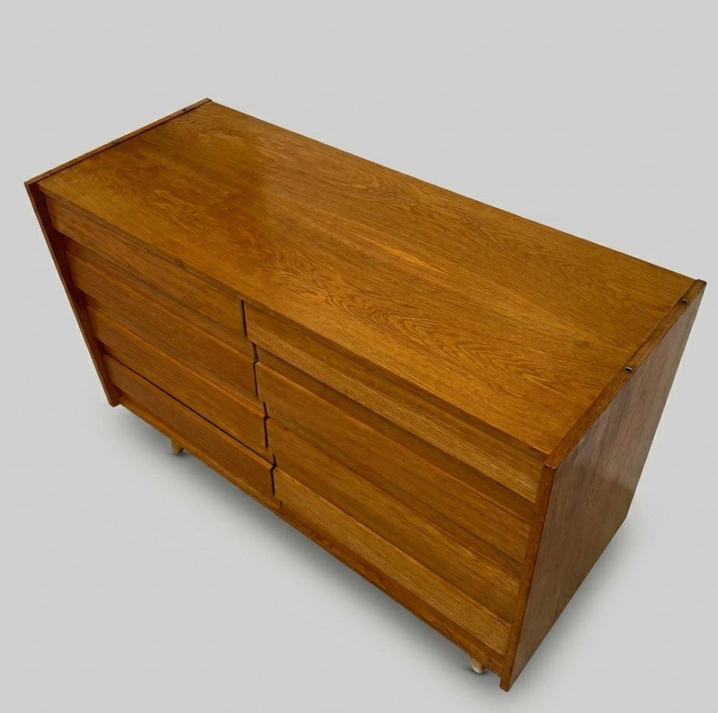 Ladekast Mid Century Fineer Jiří Jiroutek U 453 Jaren 1960 Tsjecho Slowakije. photo 1015.0