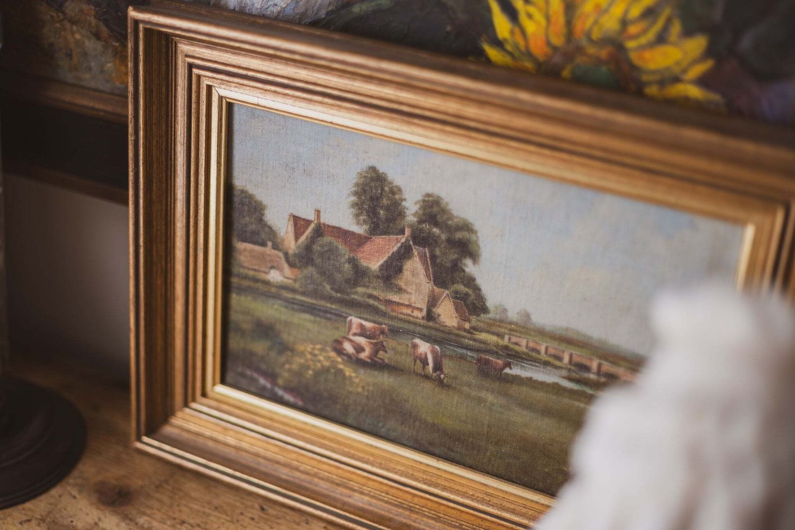 Woolbridge Manor House, Dorset   Oil Painting On Board By W H Peterson (British School) photo furniture