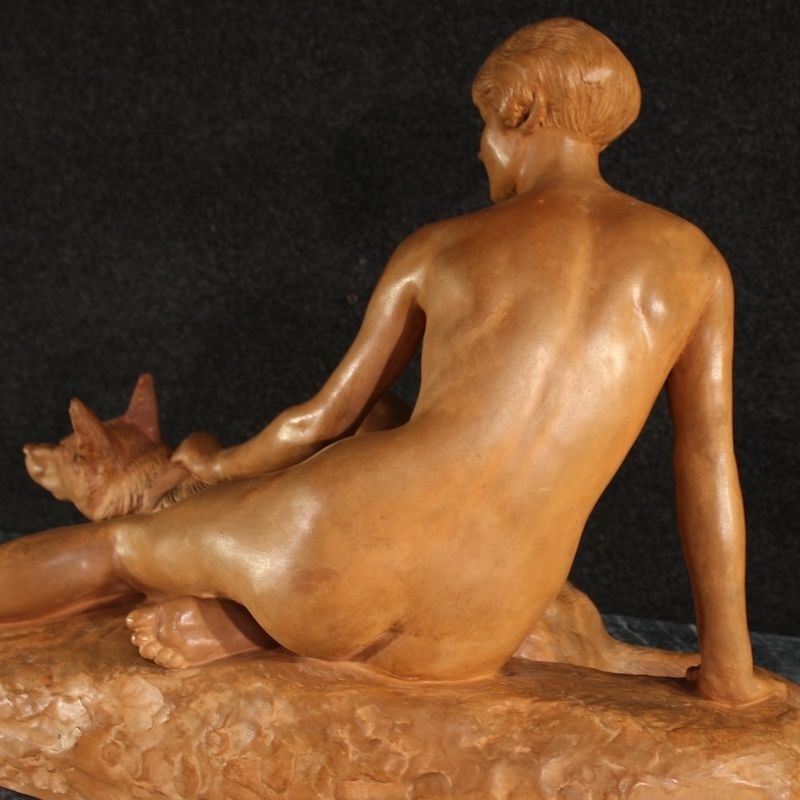 photo for sale Sculpture Art déco française en terre cuite, XXe siècle