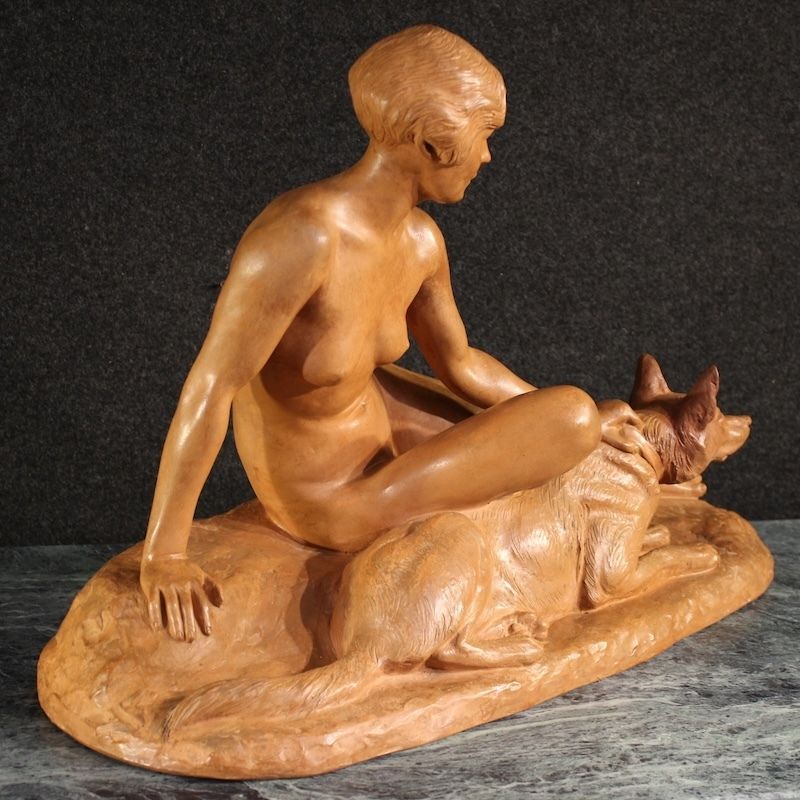 Art Sculpture Art déco française en terre cuite, XXe siècle photo