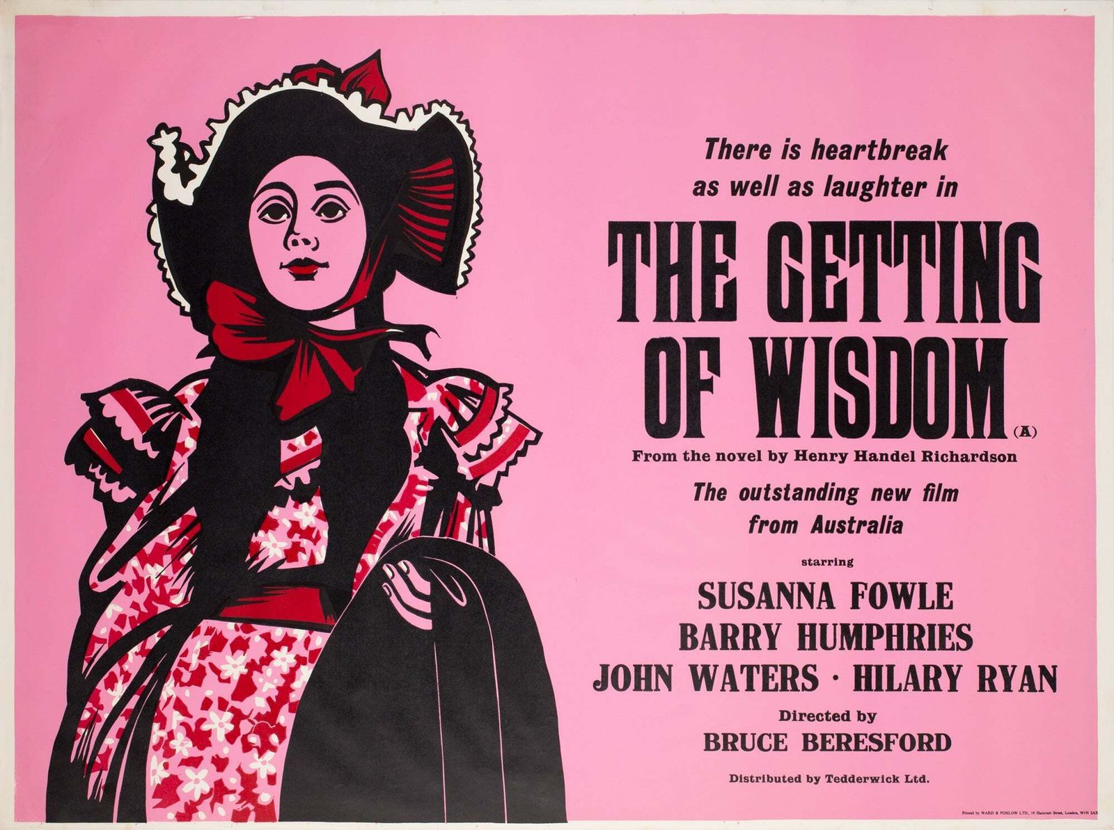 The Getting Of Wisdom 1977 Academy Cinema London Uk Quad Film Poster, Strausfeld.