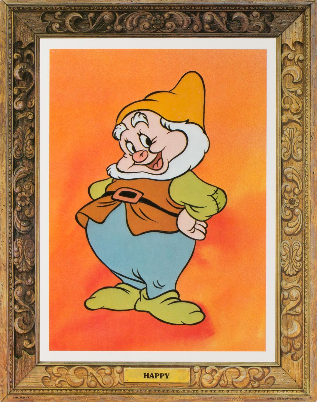 Snow White And The Seven Dwarfs, Us Film Lobby Cards Posters, R1975 Disney. photo 612.0