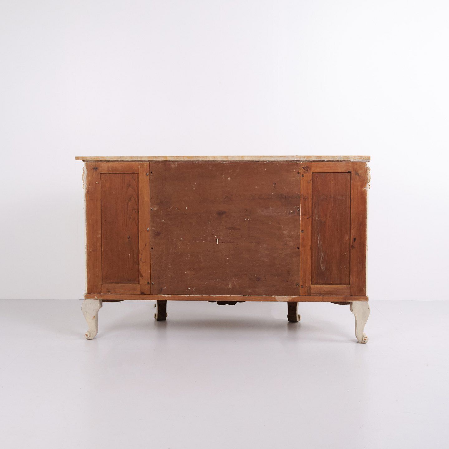 Empire Sideboard With Marble Top By P. Svensen, Copenhagen, Antique Danish Furniture From 1920s