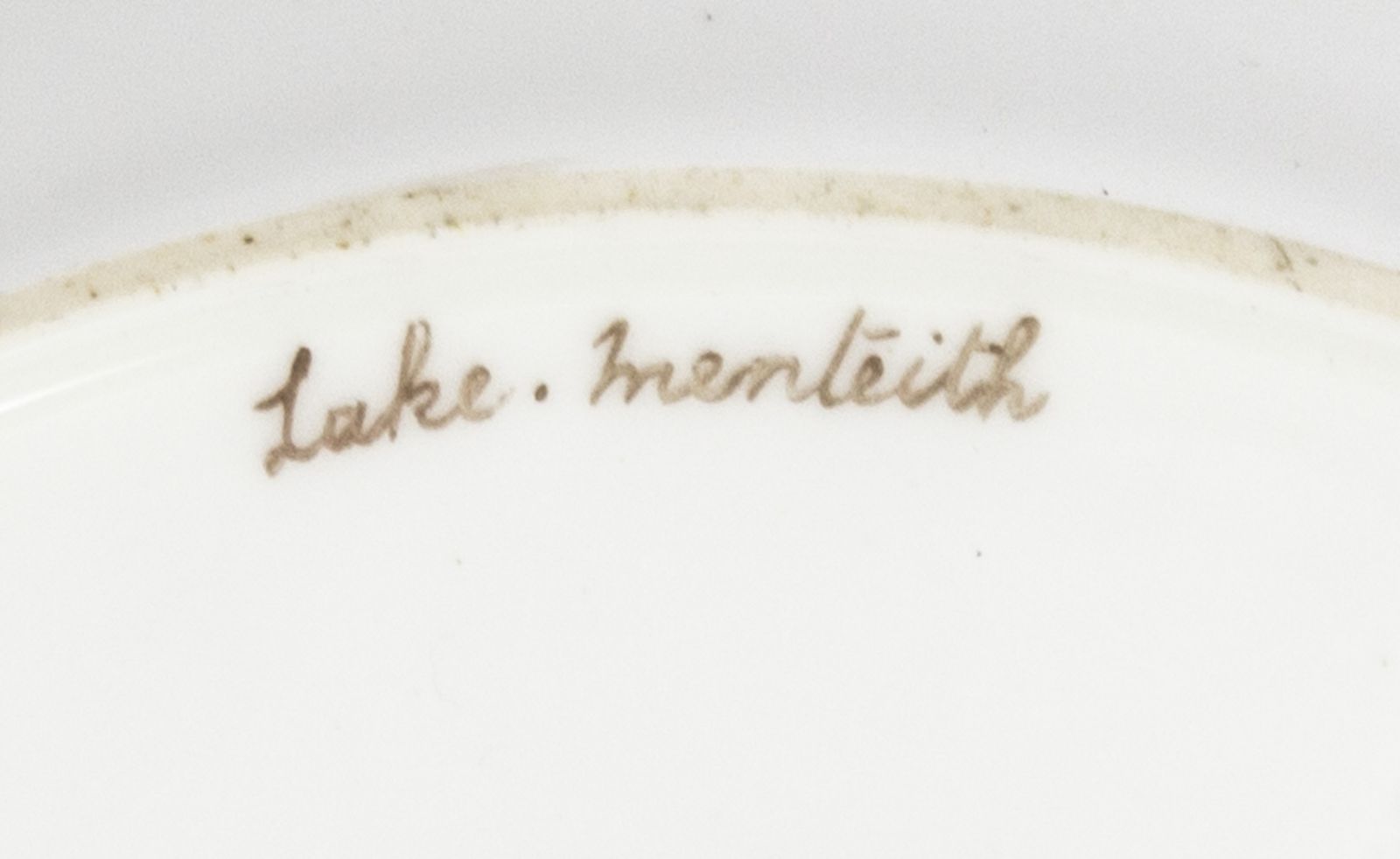 Antique Coalport Porcelain Plate Lake Menteith  1891 Kilchurn Castle photo buy