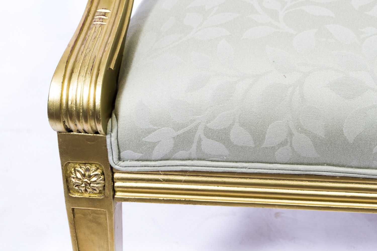 Regency Revival Giltwood Armchair 20th C photo vintage