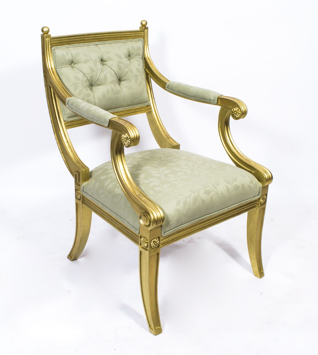 photo buy Regency Revival Giltwood Armchair 20th C