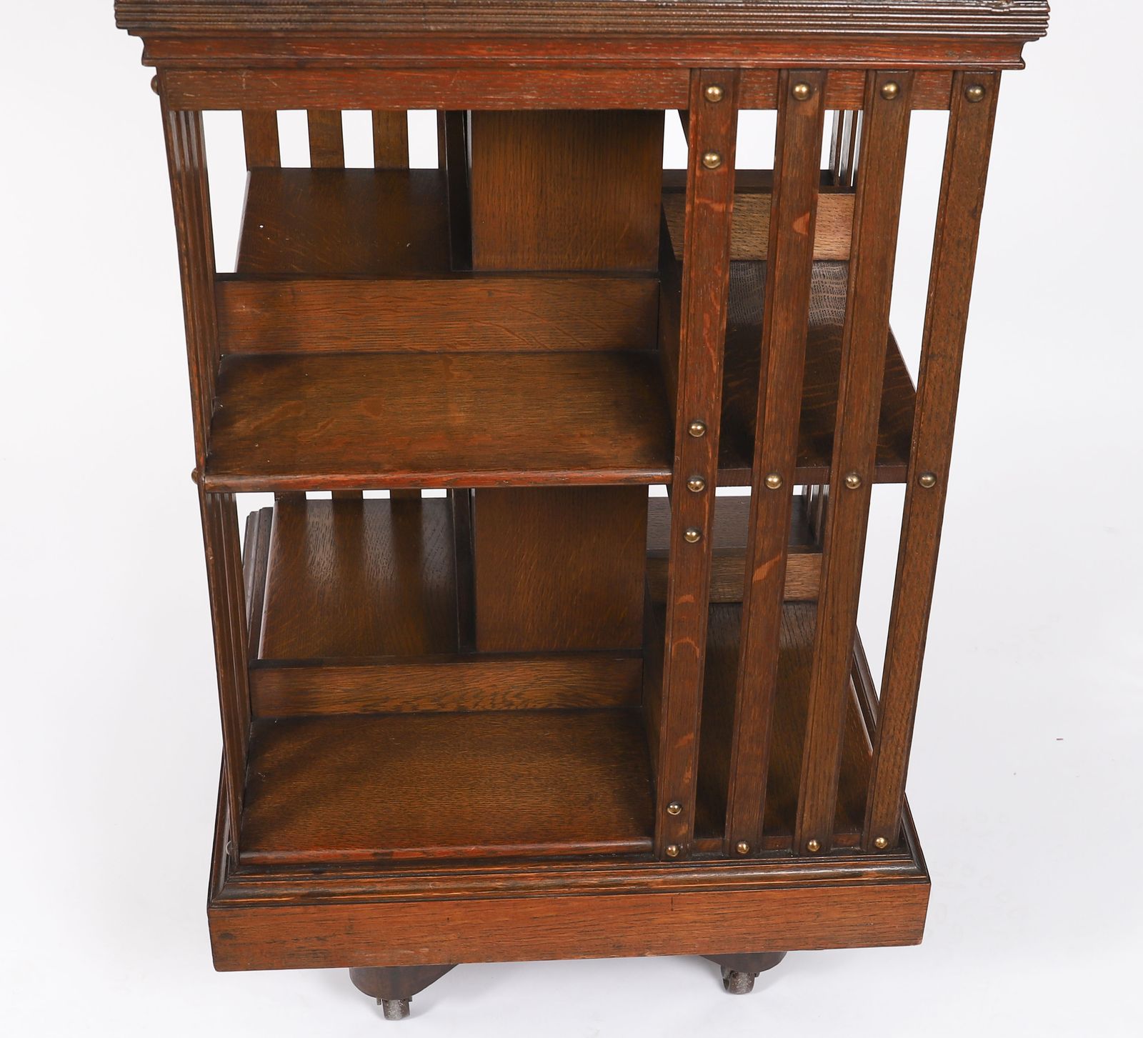 photo furniture English Victorian Oak Revolving Bookcase Circa 1890