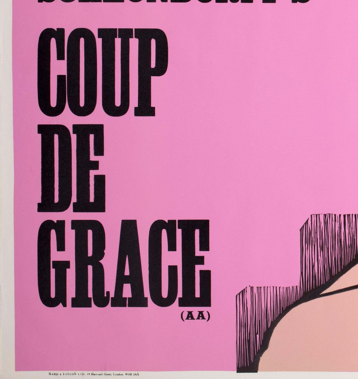 Coup De Grace 1974 London Uk Quad Film Movie Poster, Strausfeld. photo vinterior