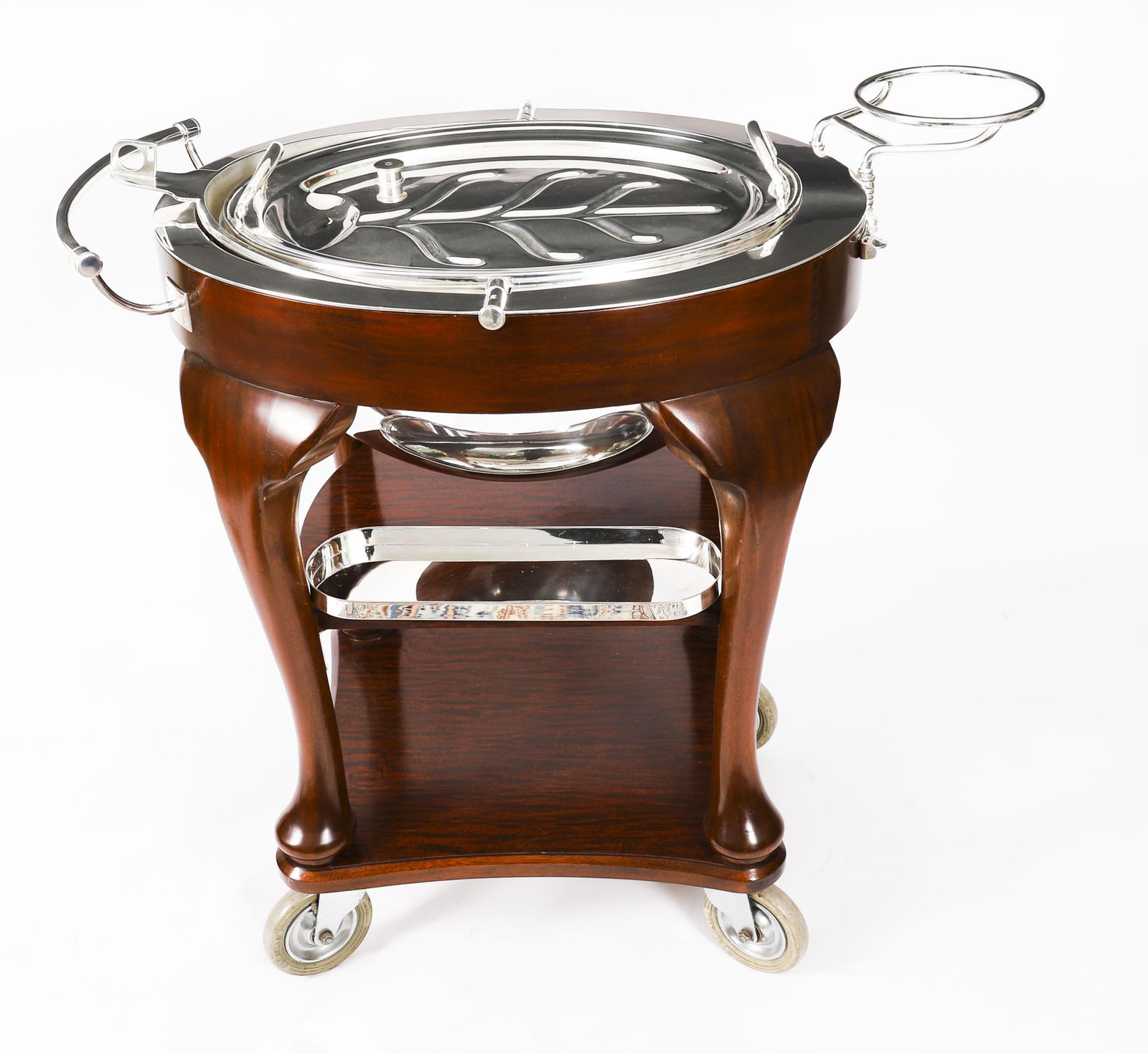 photo for sale Art Deco Drakes Silver Plated Beef Carving Trolley C1930