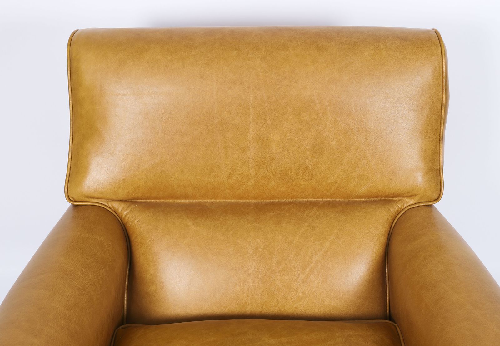 English Art Deco Club Leather Armchair Caramel Tan, Circa 1930 photo vinterior