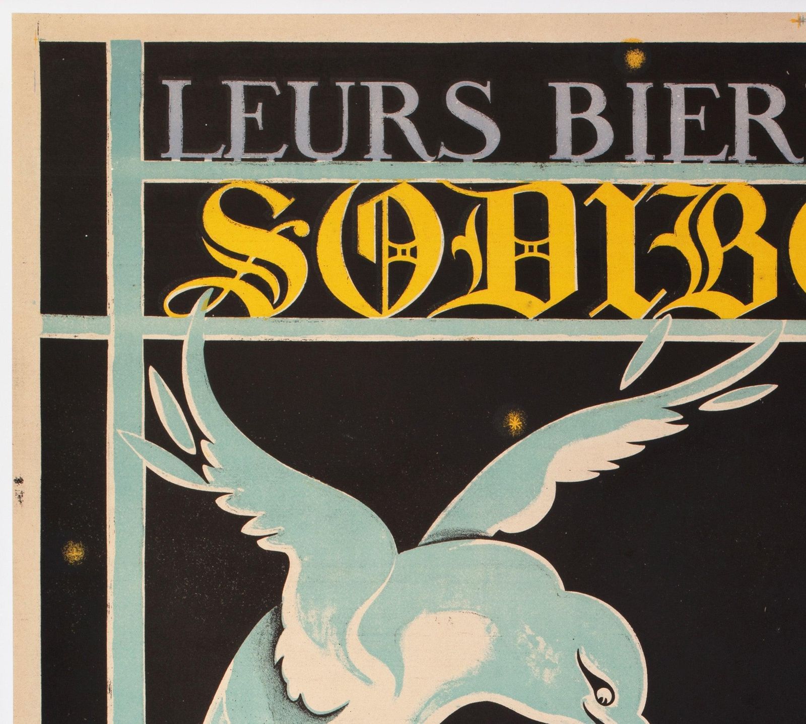 Bieres Sodibo 1928 French Beer Alcohol Advertsing Poster, Lemaire photo for sale