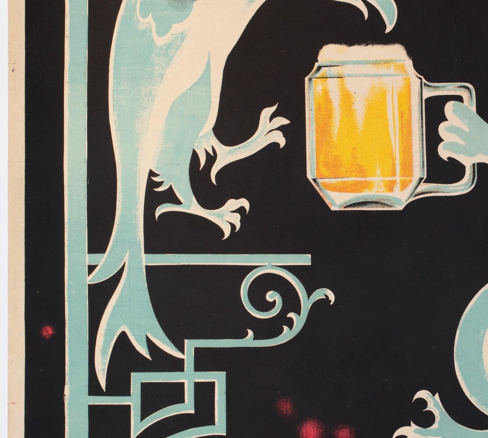 Bieres Sodibo 1928 French Beer Alcohol Advertsing Poster, Lemaire photo 1950.0