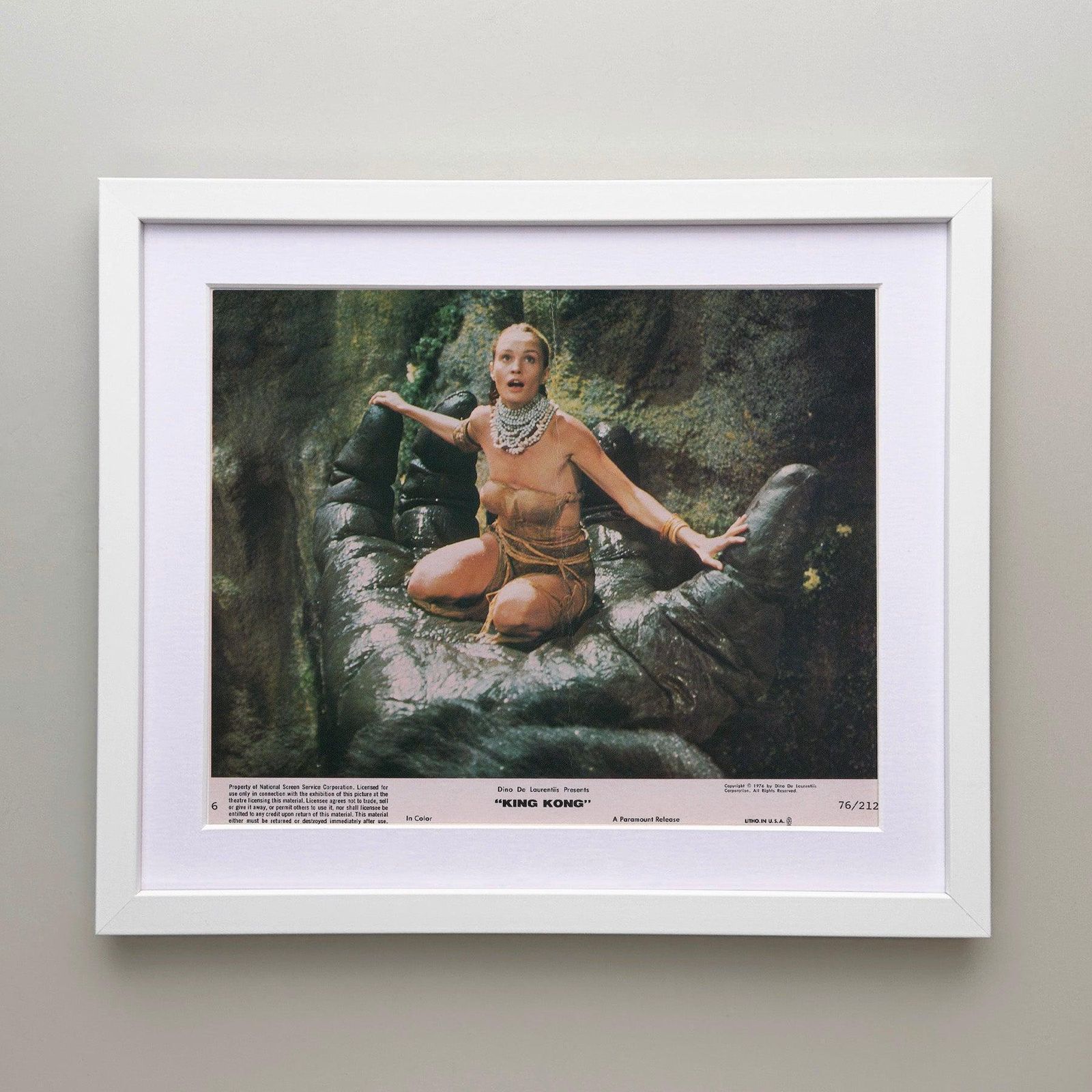 King Kong 1976 Lobby Card   Framed photo for sale