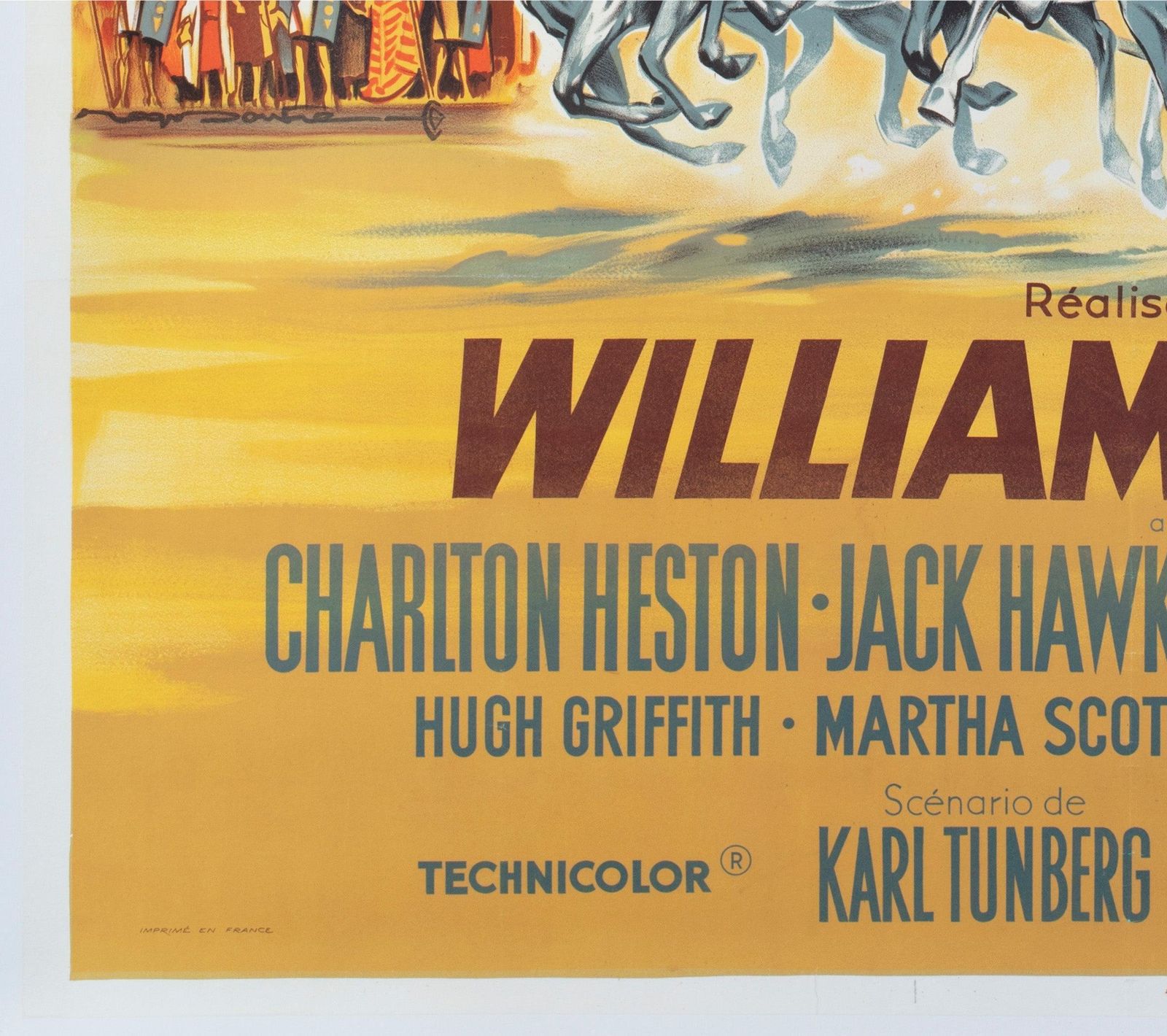 Ben Hur 1960 French Grande Style B Film Poster photo buy