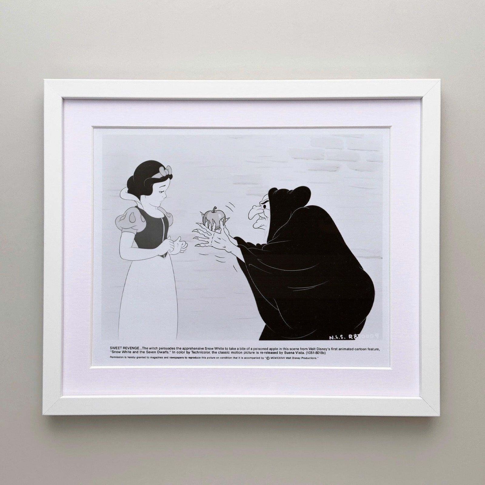 Snow White And The Seven Dwarfs (1937) Press Publicity Still   Framed photo for sale
