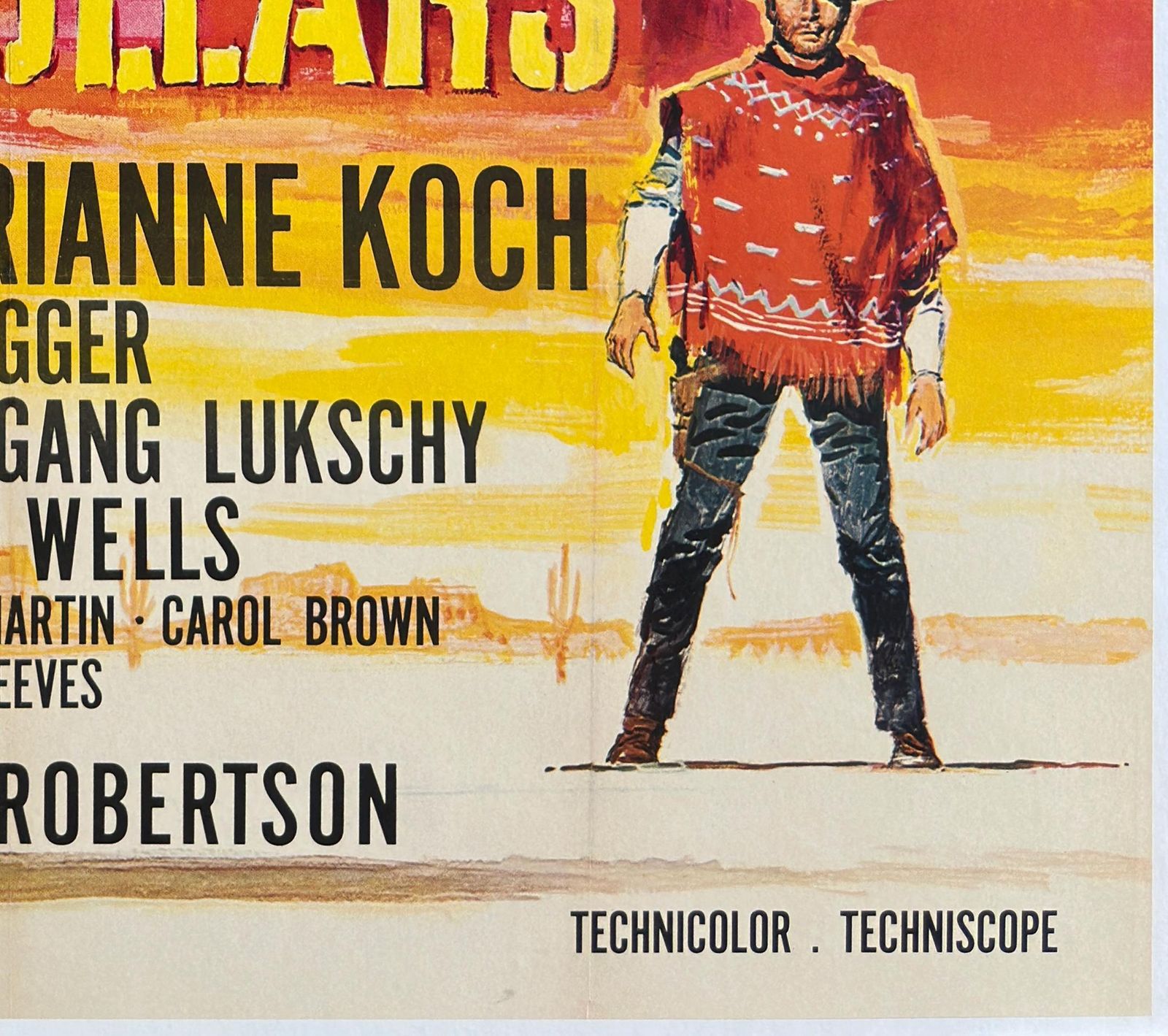Affiche de cinéma française Grande format « A Fistful Of Dollars », 1964, Vanni Tealdi. photo vintage