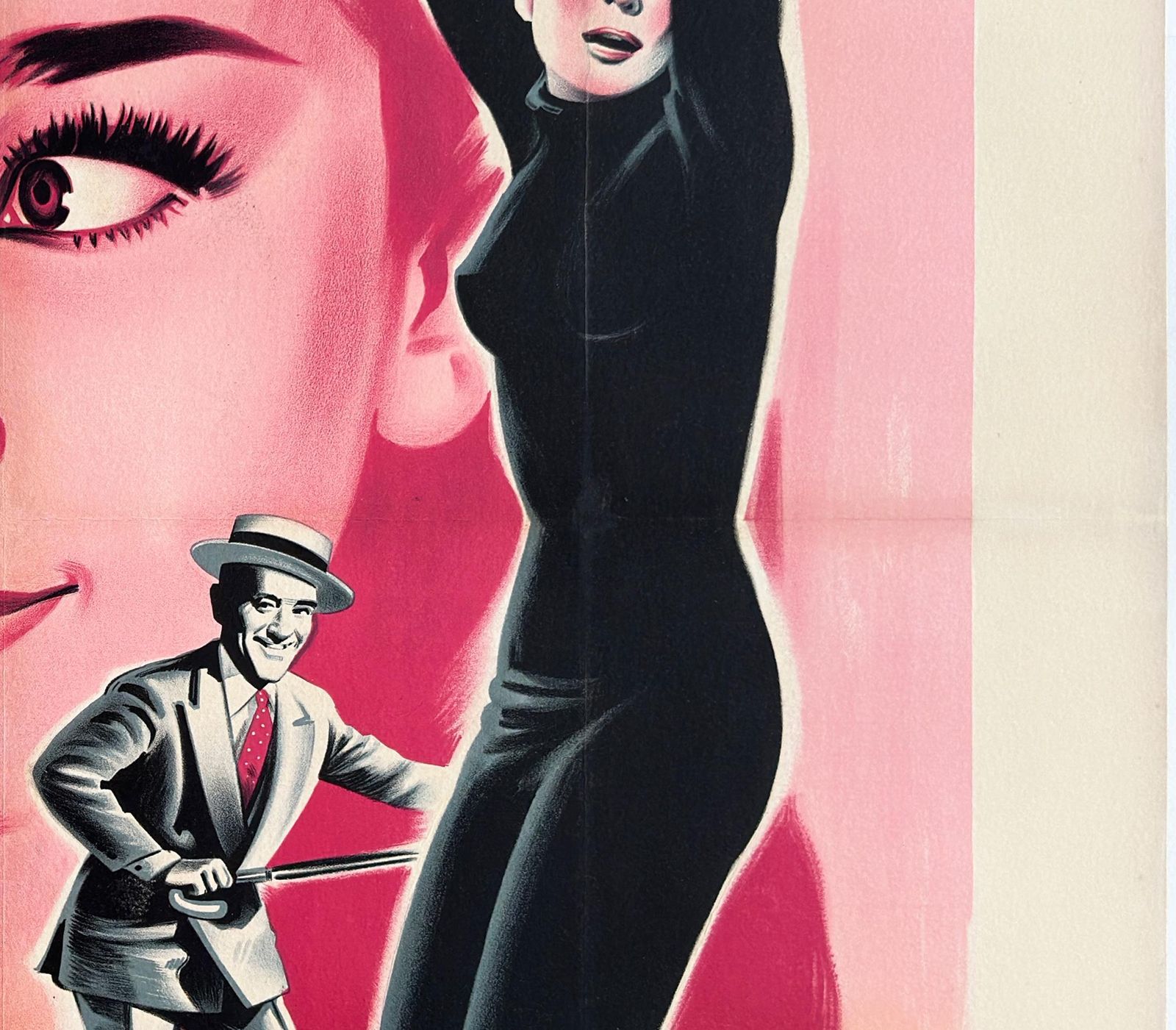 Affiche française Grande du film Funny Face, 1957, Boris Grinsson. photo vinterior