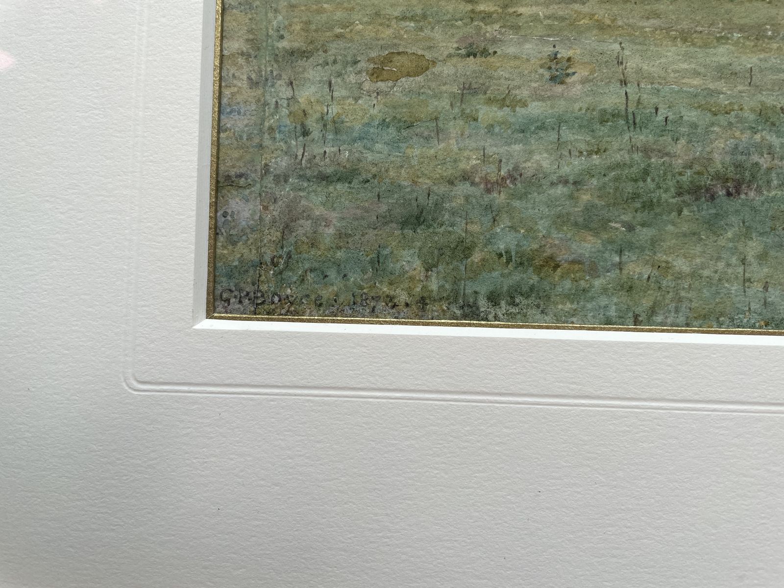Victorian Pre Raphaelite Landscape Watercolour By George Price Boyce photo Art