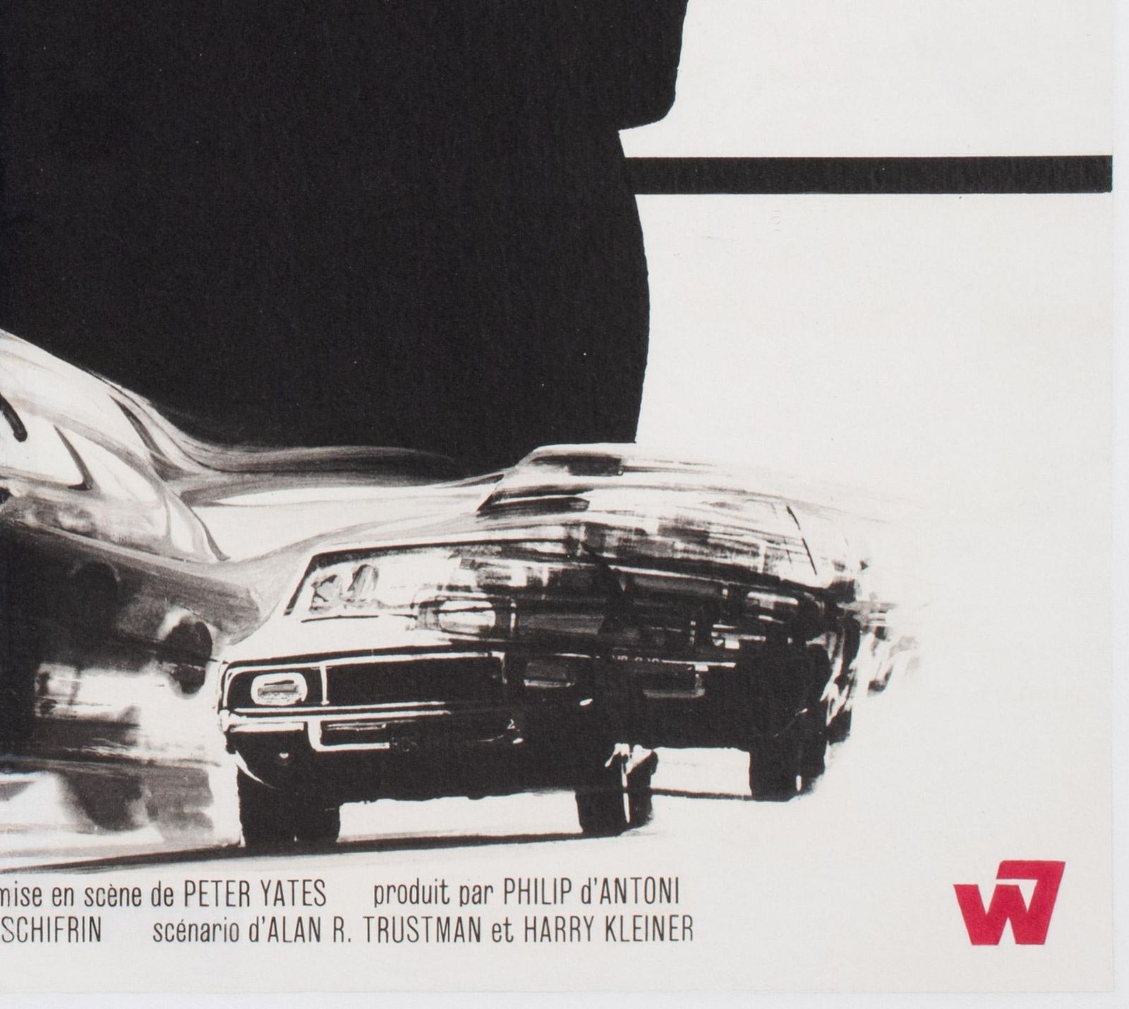 Bullitt 1968 French Moyenne filmposter, Michel Landi photo vintage