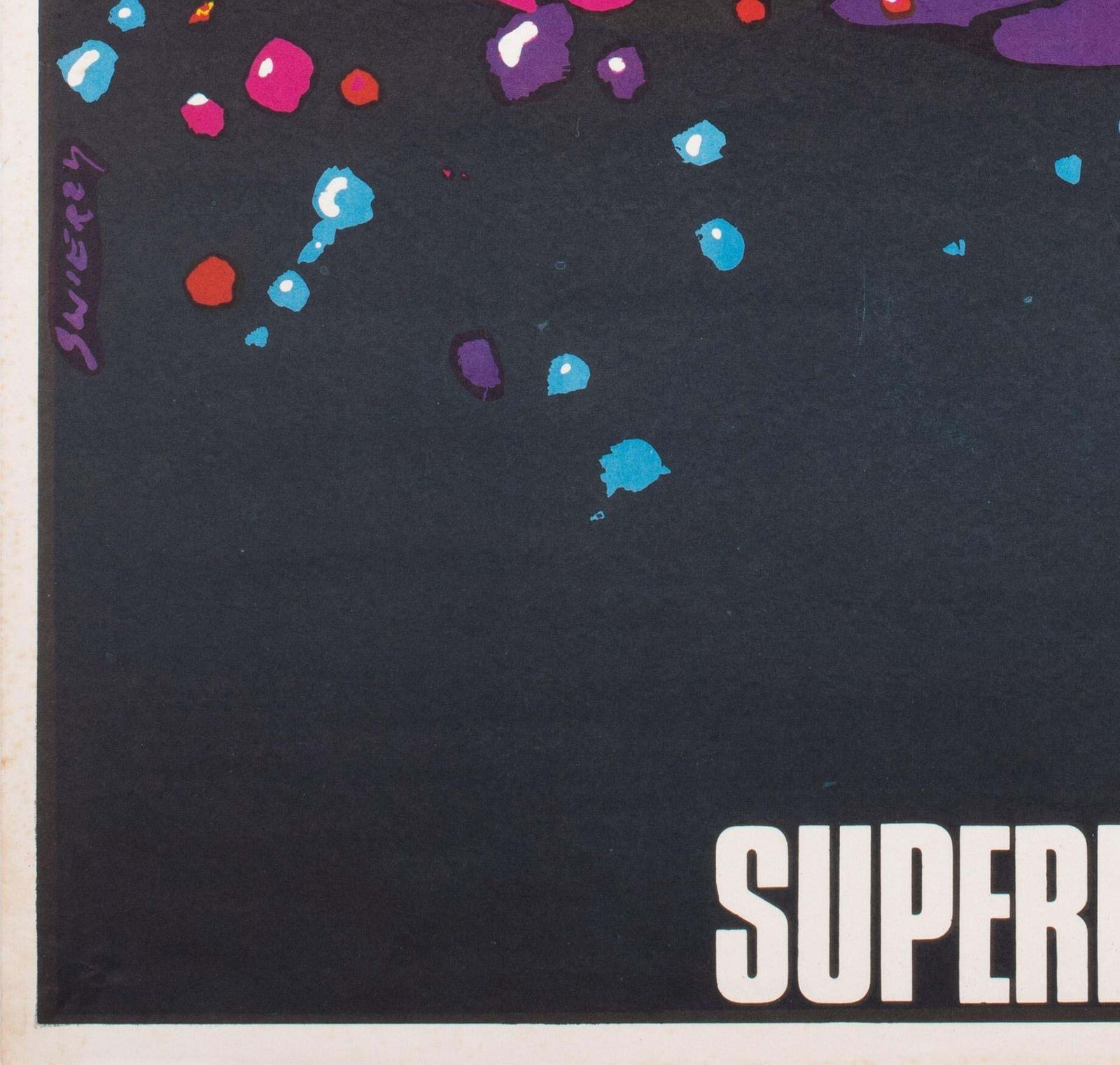 Superman 3 Original Polish Film Movie Poster, 1985, Waldemar Swierzy photo buy