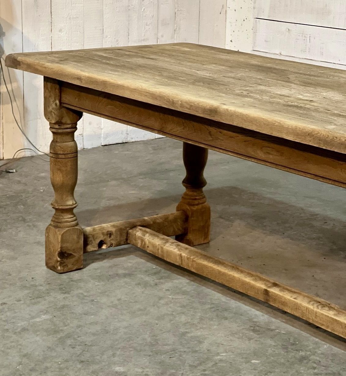 Quality Bleached Oak Farmhouse Dining Table photo 2750.0