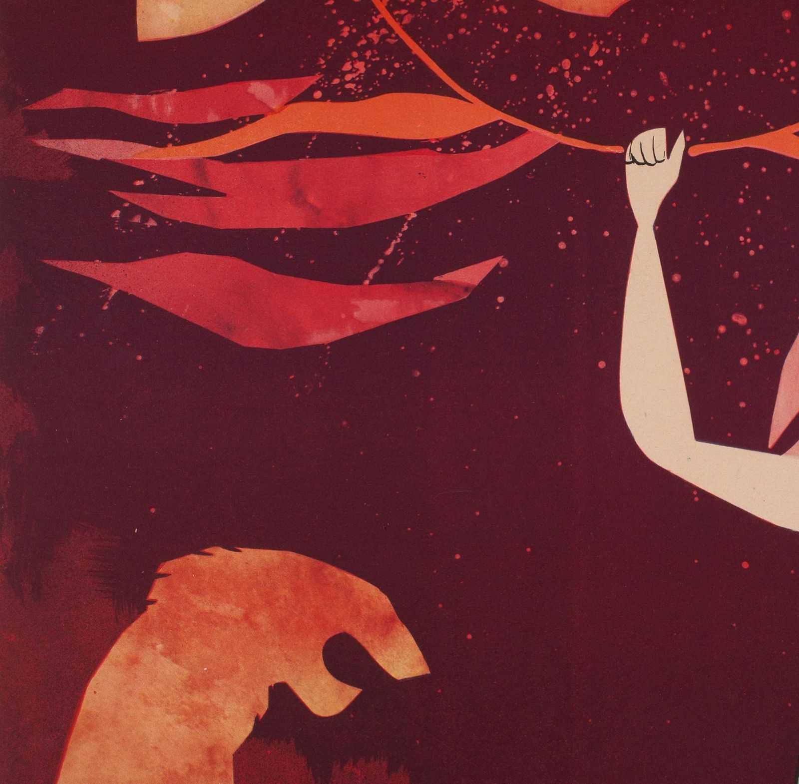 Affiche de cirque polonaise Cyrk, Lion Tamer, années 1960, Srokowski photo 480.0