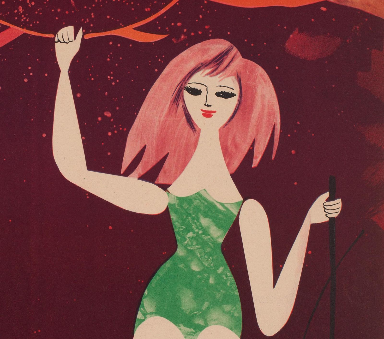 Cyrk Lion Tamer 1960s Polish Circus Poster, Srokowski photo vinterior