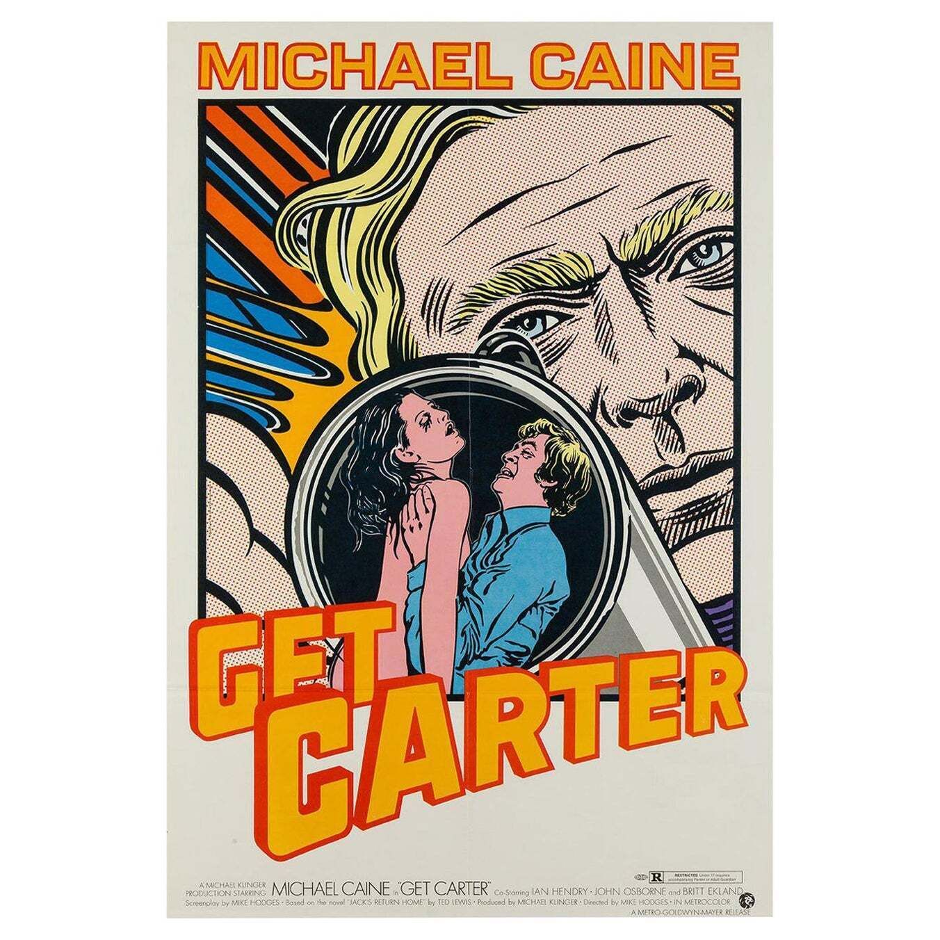 Get Carter Original Us Film Movie Poster, John Van Hamersveld, 1971