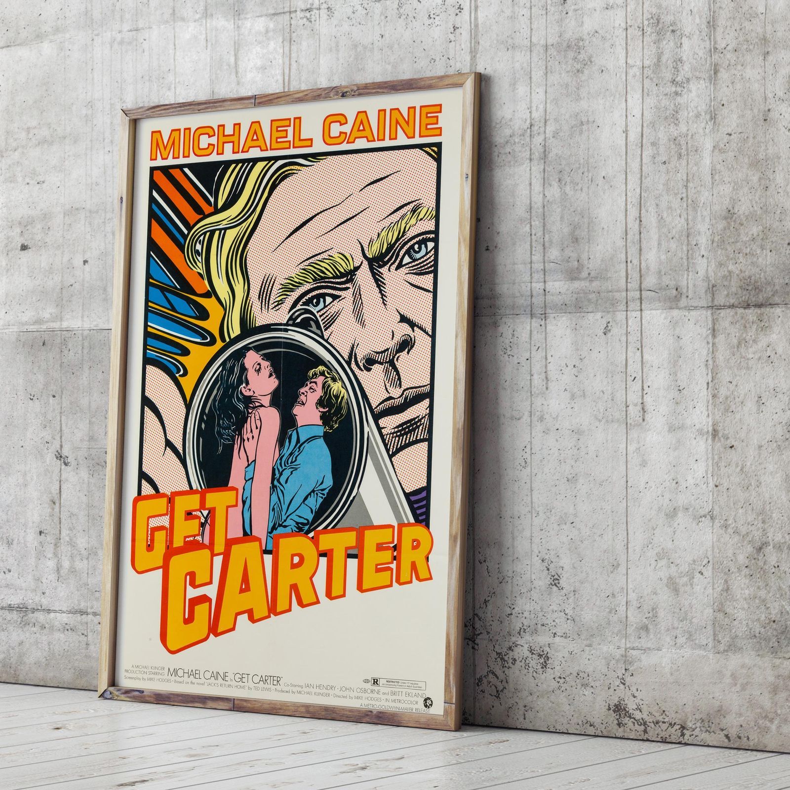 Affiche de cinéma Get Carter, format US, John Van Hamersveld, 1971 photo furniture