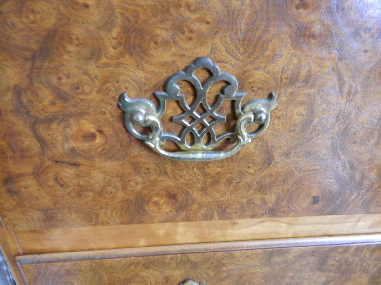 Baker Furniture Walnut Chest Of Drawers Chippendale Style photo Furniture