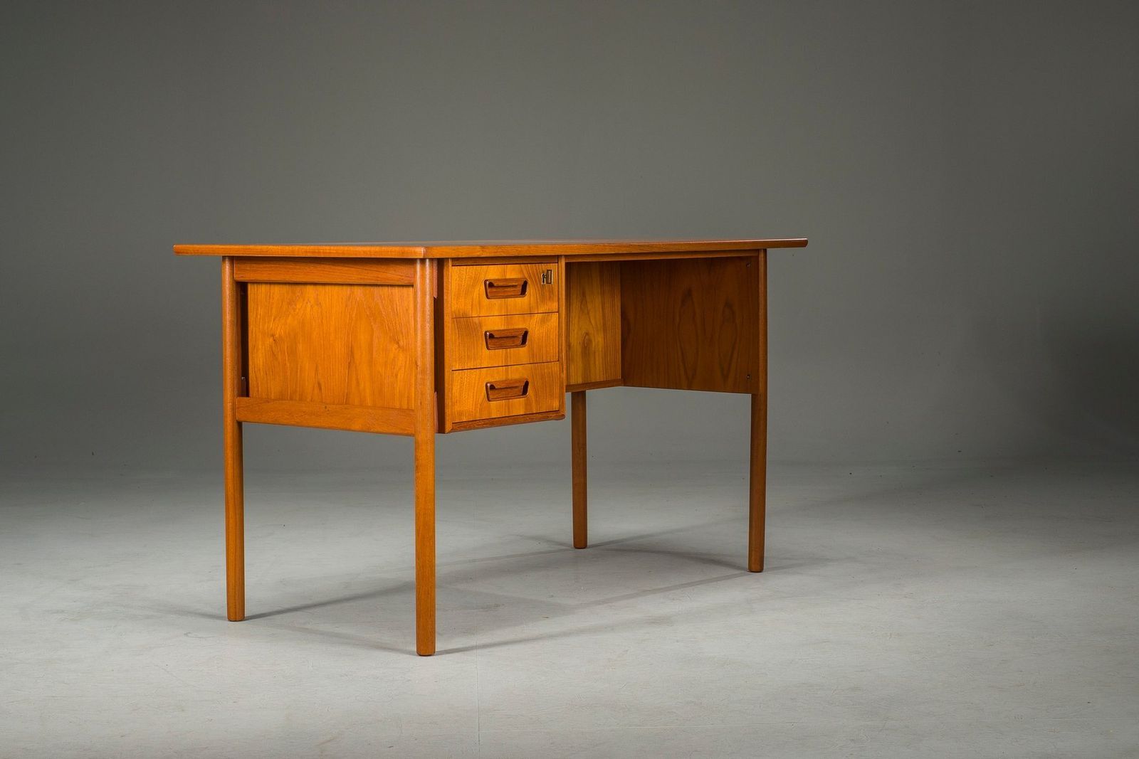 Mid Century Danish Teak Desk From Gunnar Nielsen Tibergaard, 1960s photo 1569.0