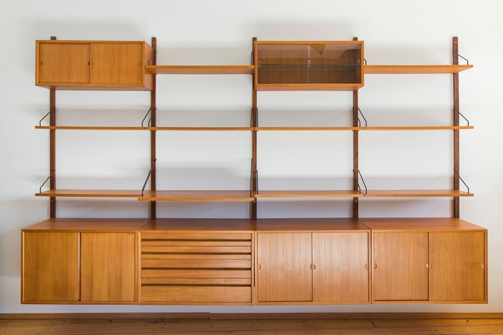 Modular Wall Shelving System By Poul Cadovius For Cado, 1960s