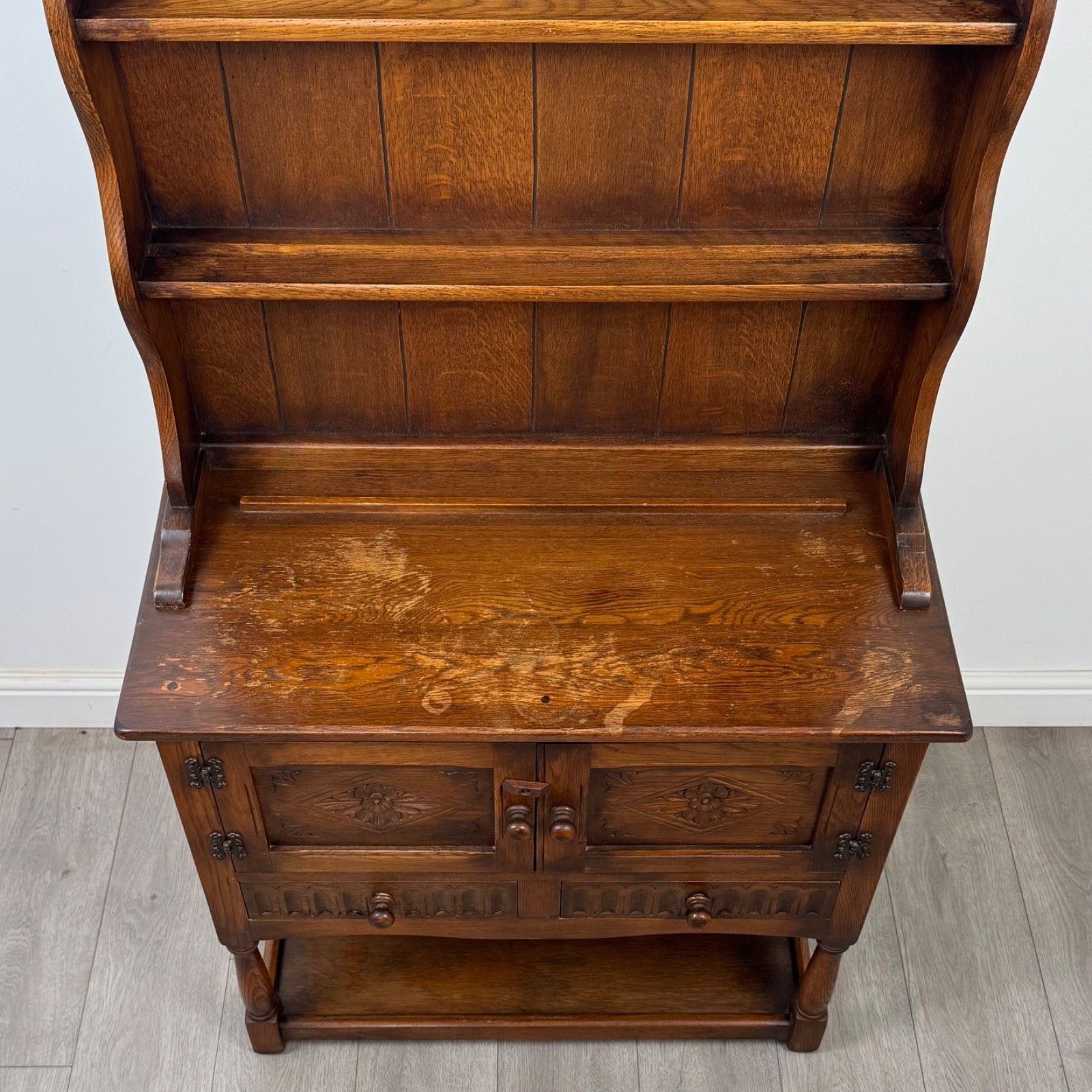 photo for sale Antique 20th Century Small Welsh Dresser In Oak ( Af 5487 )