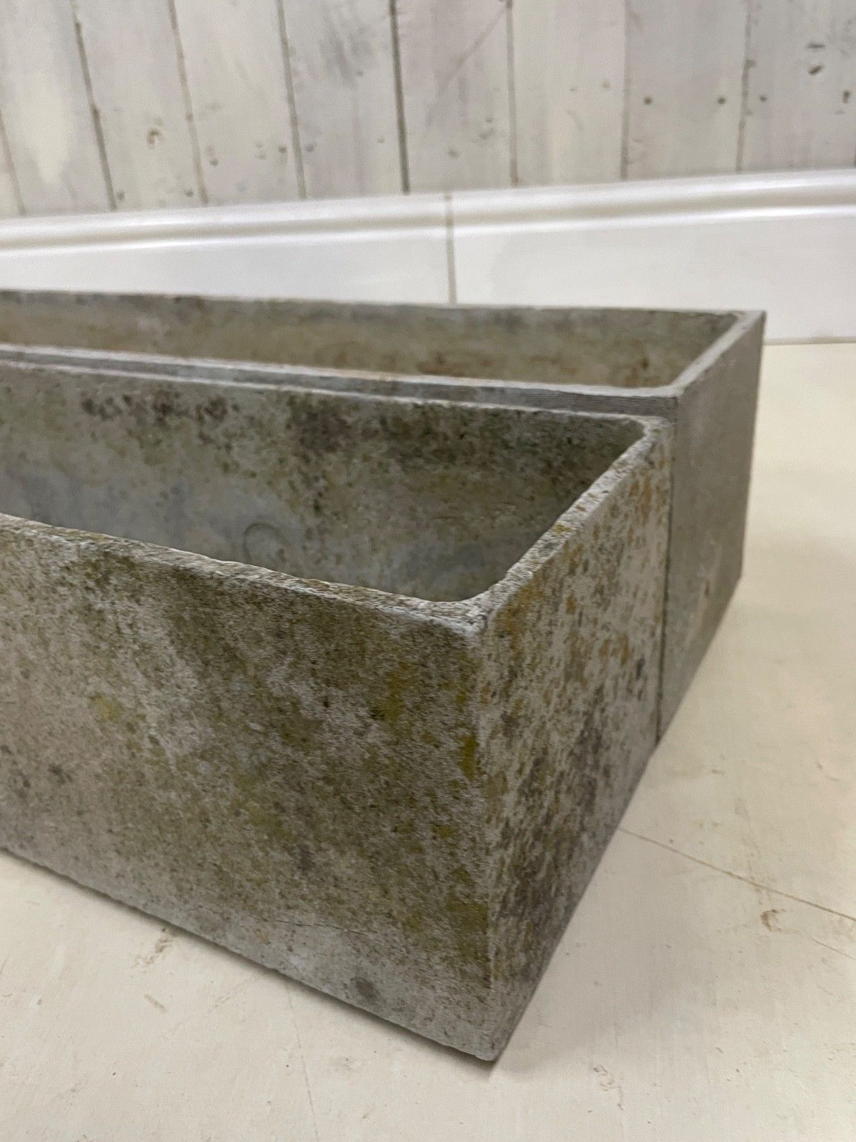 Vintage Willy Guhl Mid Century Trough Planter Danish Pot Brutalist 70s Box photo for sale