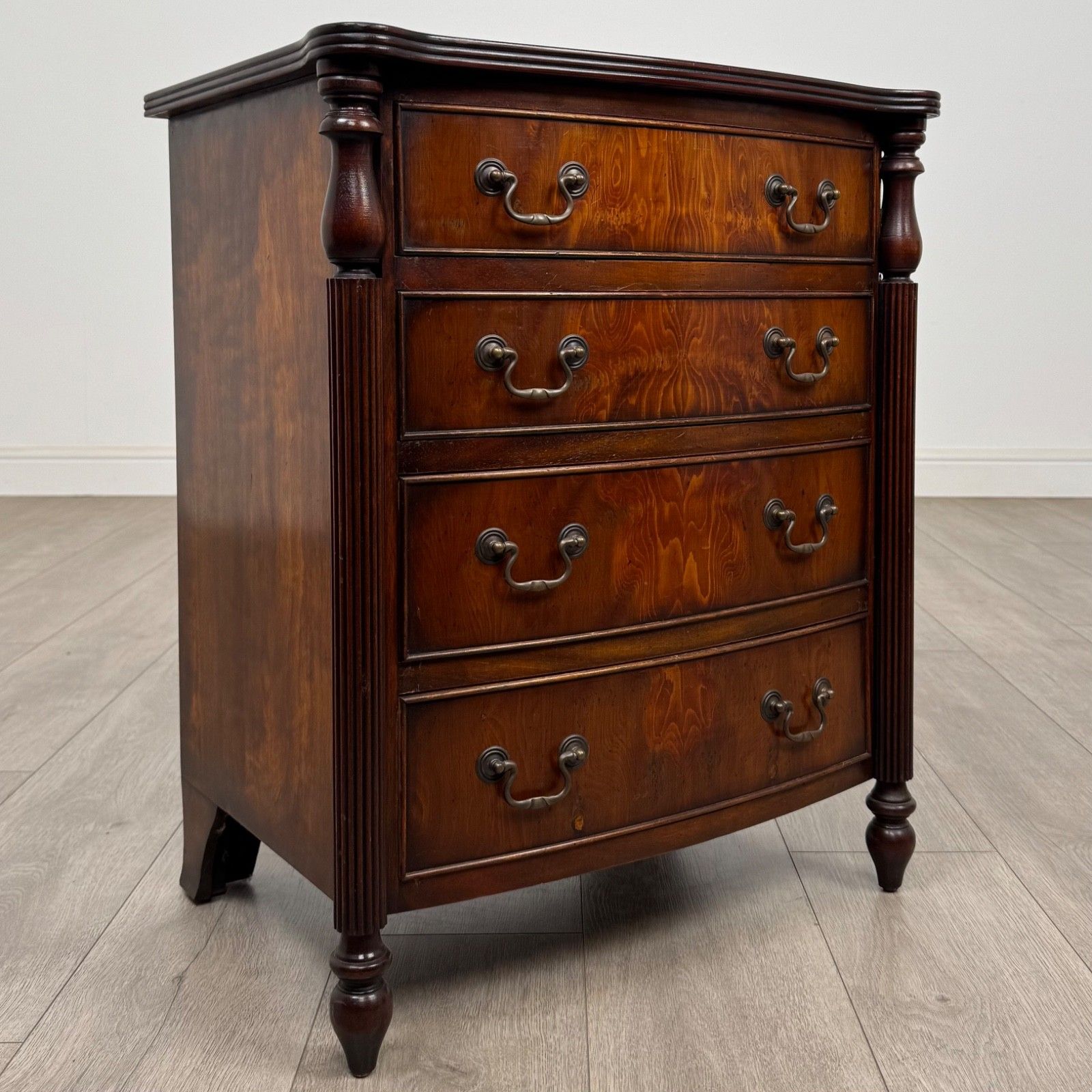 Antique 20th Century Small Mahogany Chest Of Drawers ( Af 5496 ) photo vintage