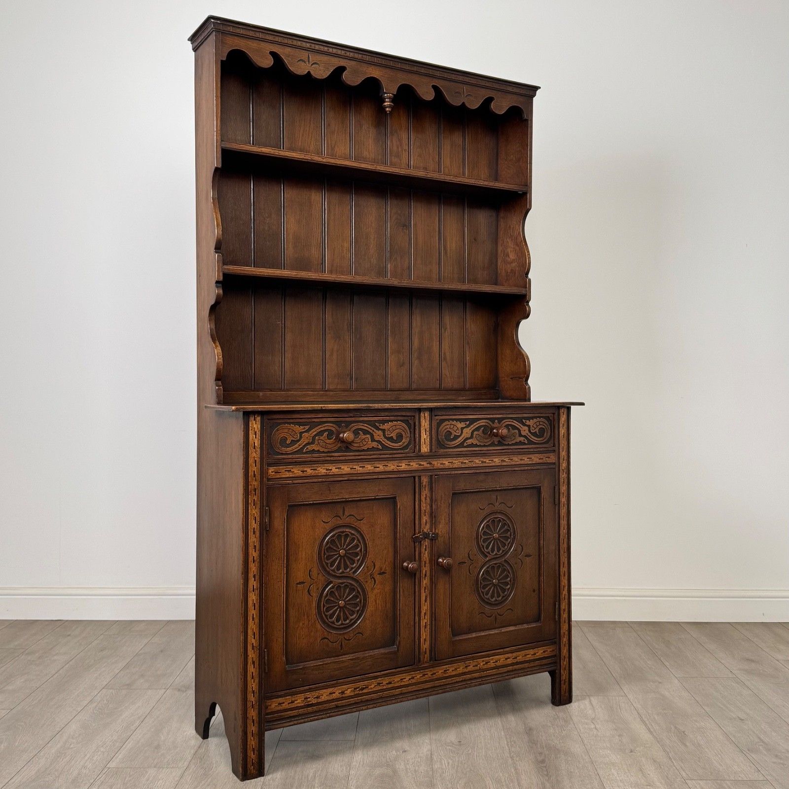 photo furniture Antique 20th Century Fine Quality Welsh Dresser In Oak ( Af 5495 )