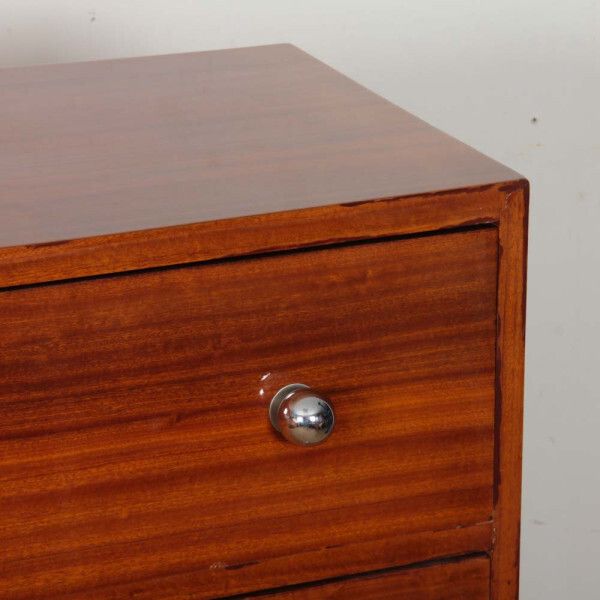 Large Art Deco Mahogany Chest Of Drawers From The 1940s photo Furniture