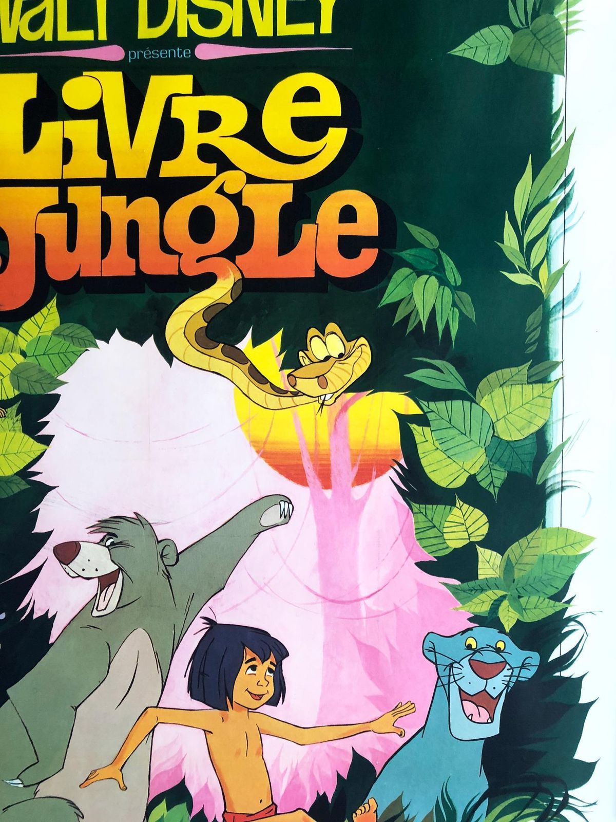Affiche de cinéma française Le Livre de la Jungle, grande format, 1967 photo buy