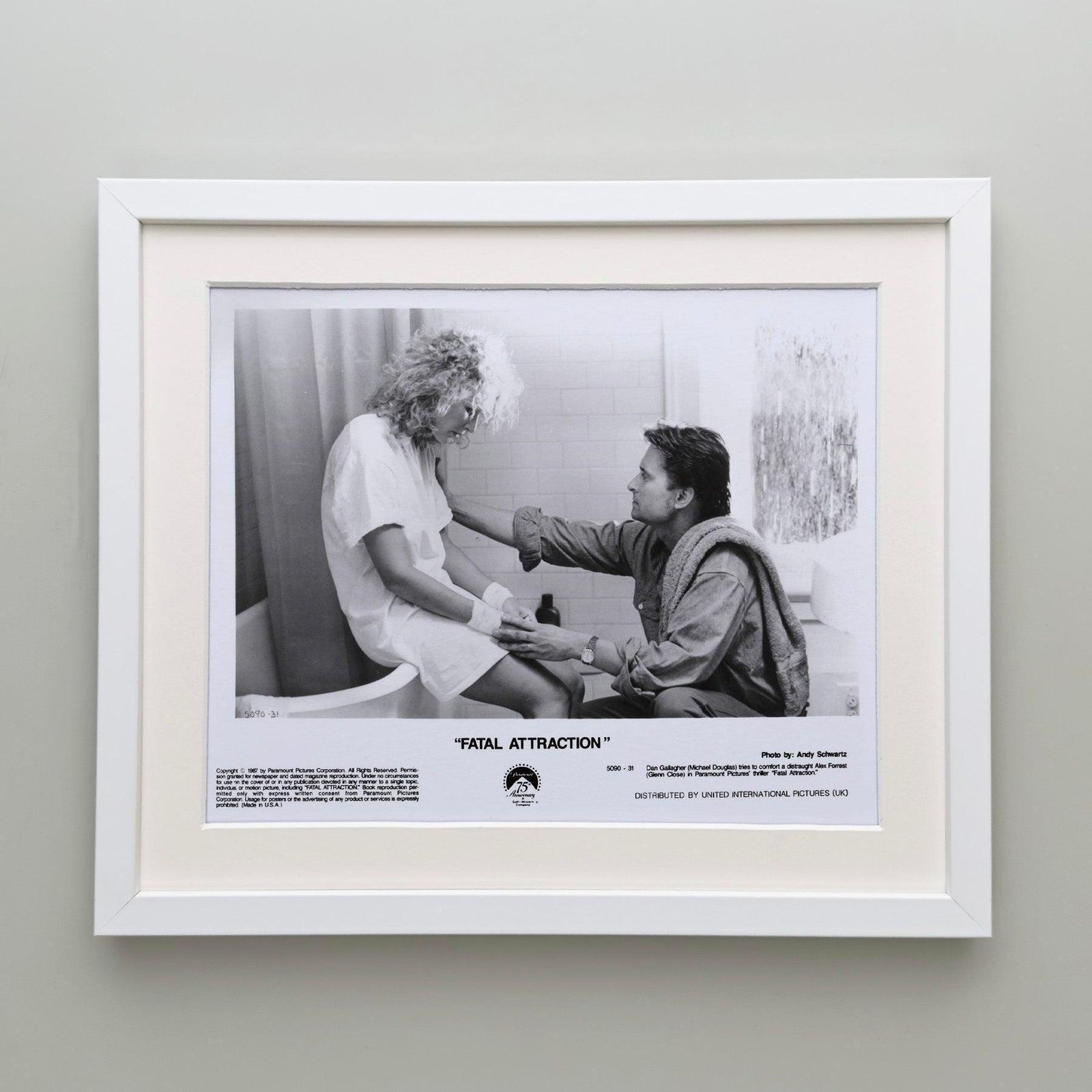Photo de presse du film Fatal Attraction (1987), encadrée photo Art