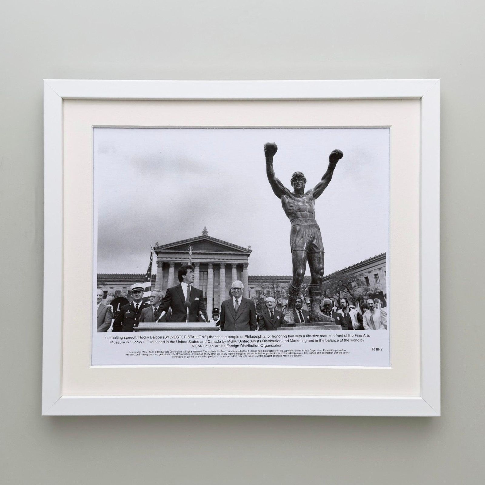Rocky 3 1982 Publicity Film Movie Press Still Framed photo Kunst