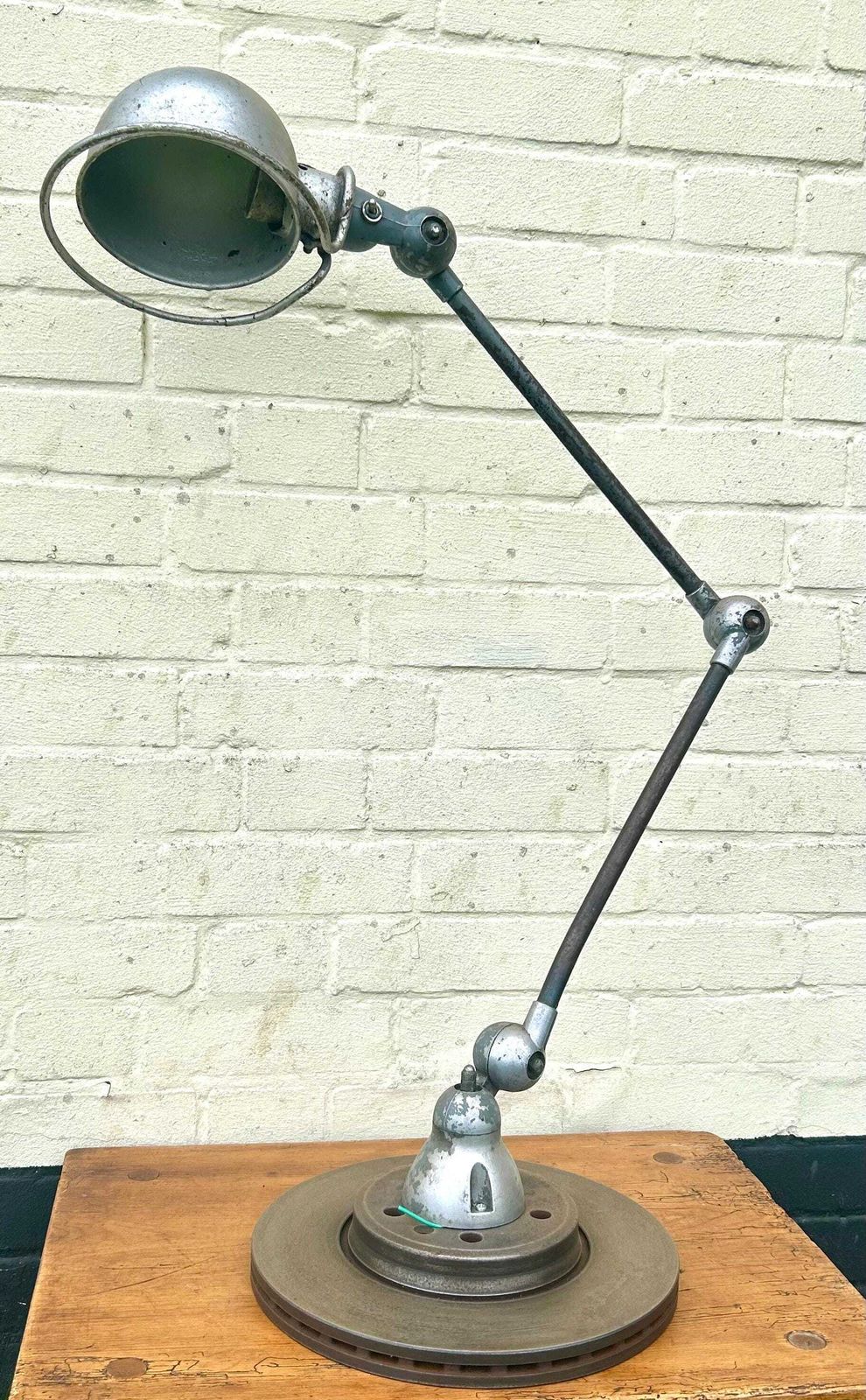Jielde French Industrial Desk Vintage Lamp Office Factory Retro Antique Light Lighting Mid Century Factory photo for sale