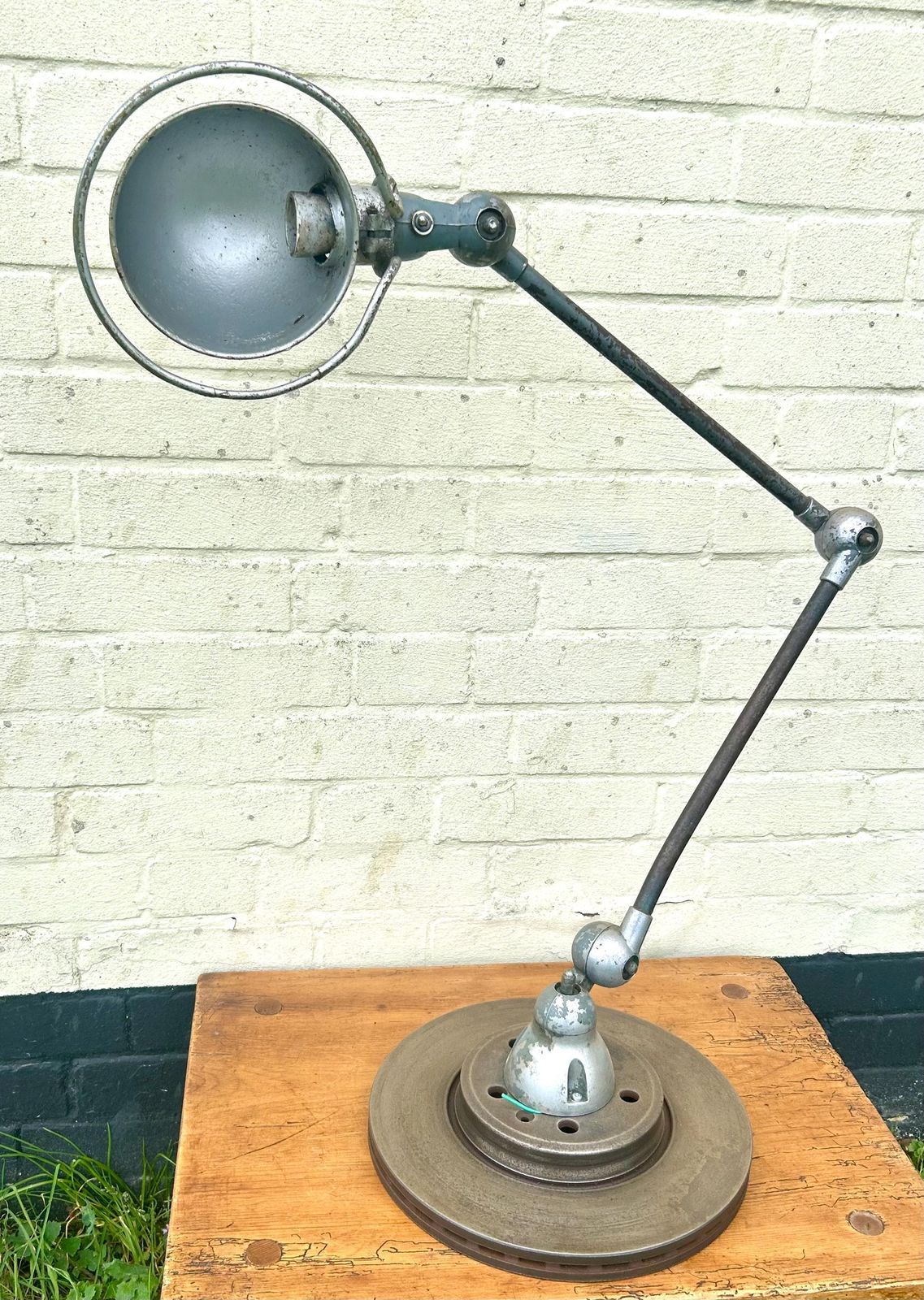 Jielde French Industrial Desk Vintage Lamp Office Factory Retro Antique Light Lighting Mid Century Factory photo Lighting