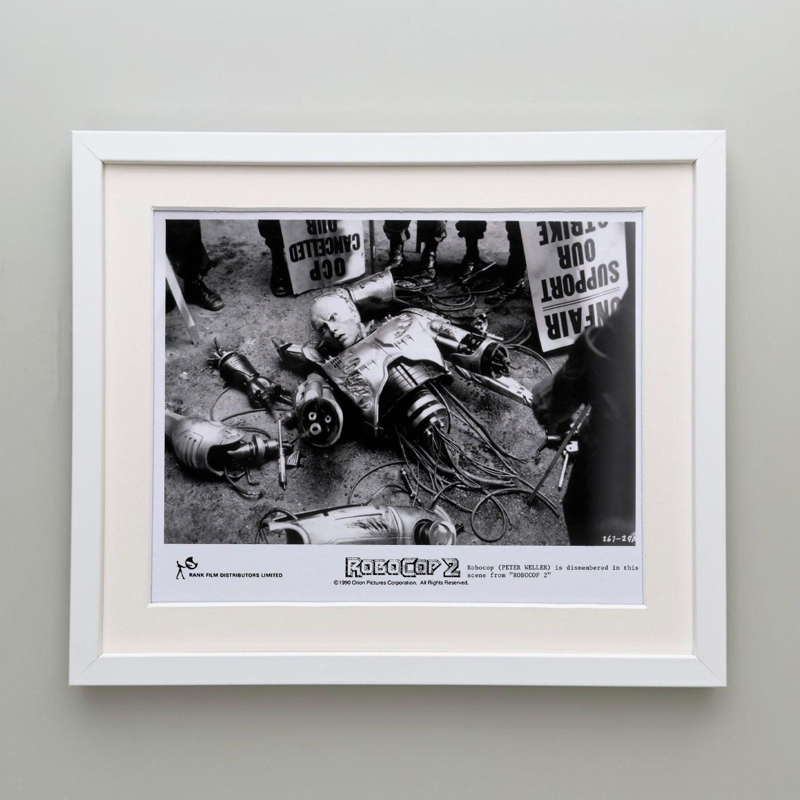 Photo de presse originale Robocop 2, 1990, encadrée photo Art