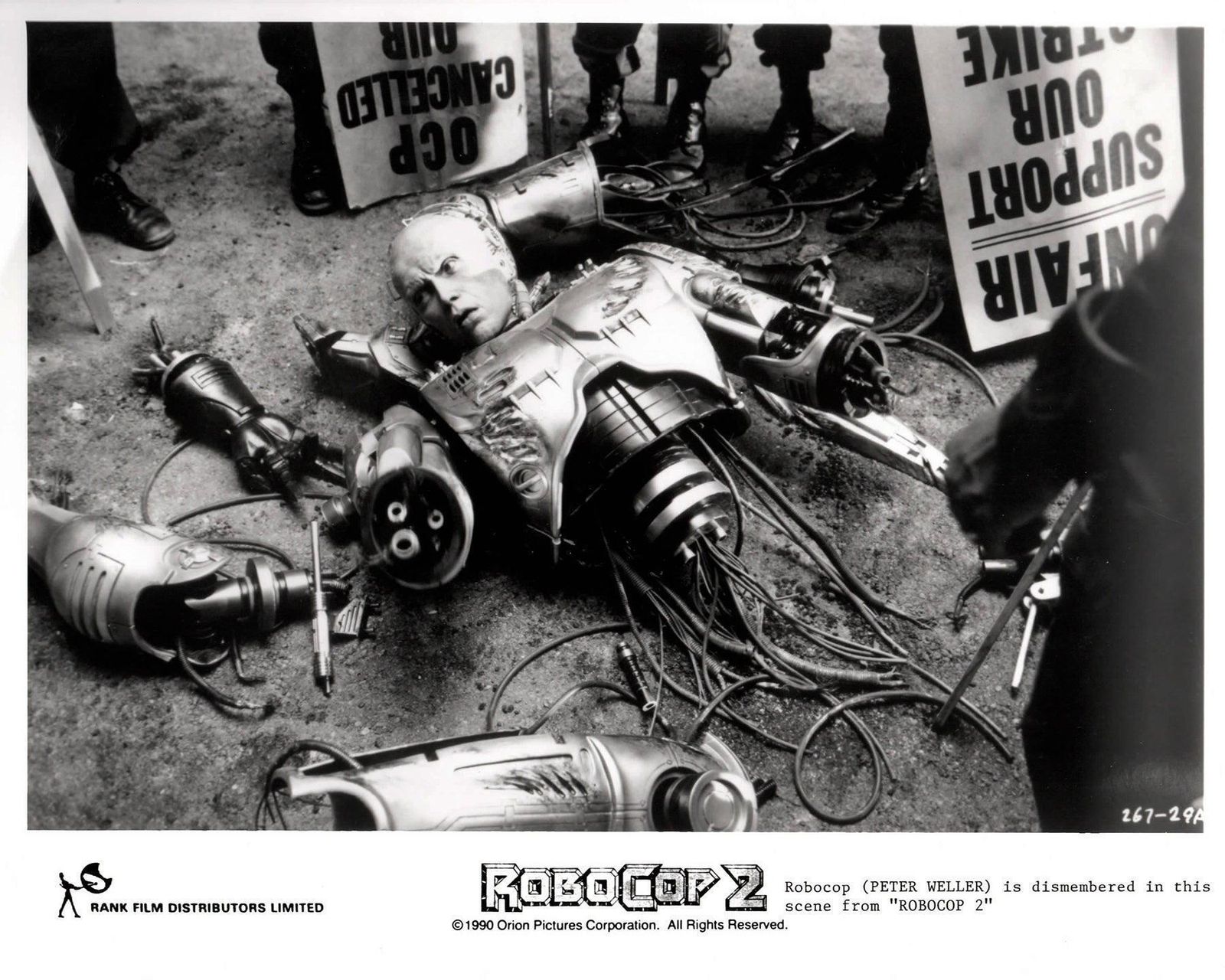 Photo de presse originale Robocop 2, 1990, encadrée photo vinterior