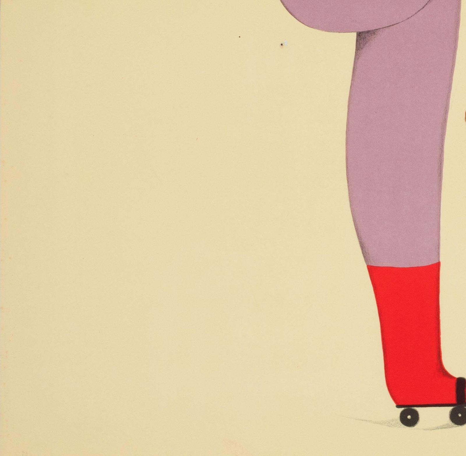 Affiche de cirque polonaise Cyrk, patineuse acrobatique, 1970, Danuta Żukowska photo 625.0