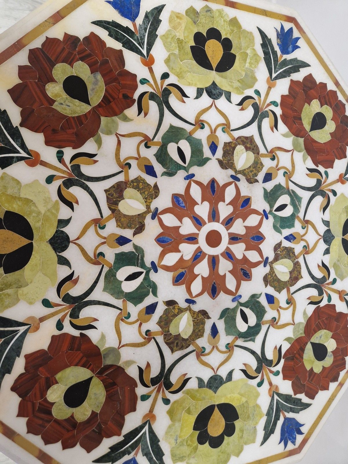 Post Modern Italian Marble Table Pietra Dura With Floral Inlays Interior Design photo Furniture