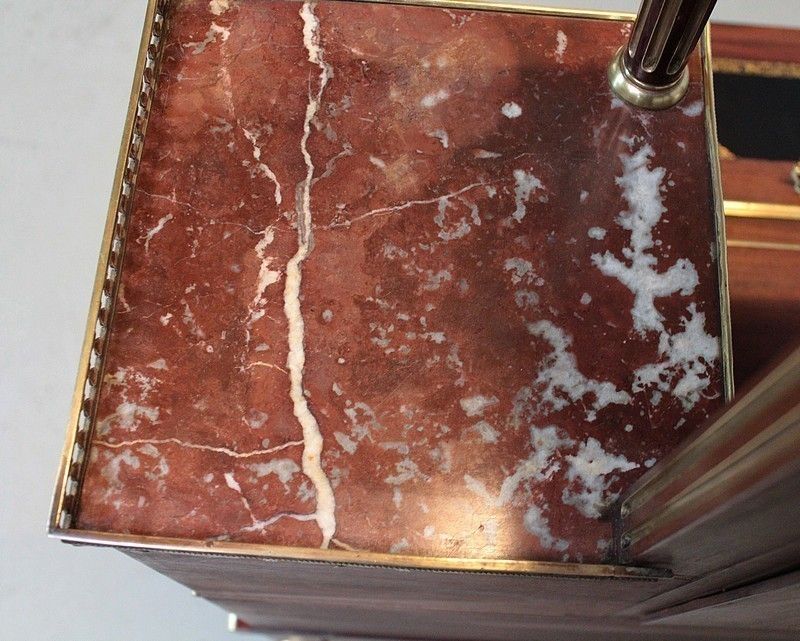 Furniture Louis XVI Cylinder Office Mahogany 19th photo