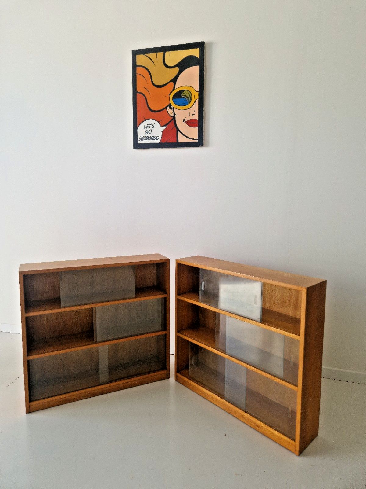 Pair Of Mid Century G Plan Teak School Bookcases Vintage Interior Design photo vintage